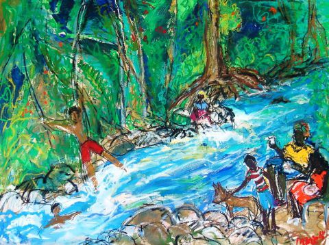 ''a sunday by the river''